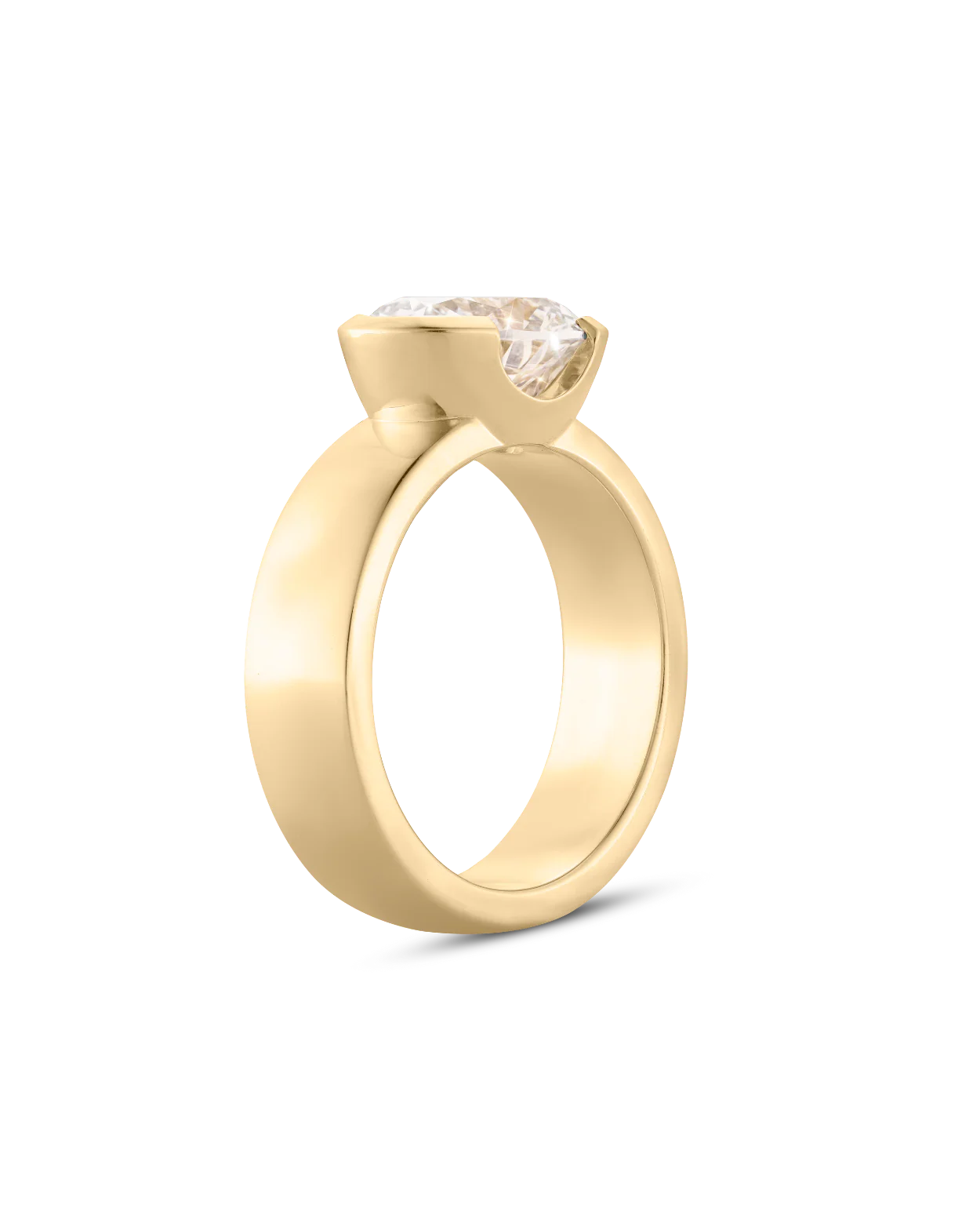 Arabella 2.51ct Half Bezel Engagement Ring - Image 7