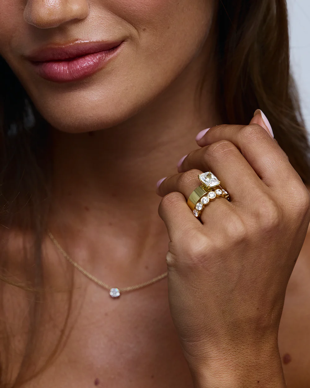 Arissa Round Bezel Diamond Ring - Image 6