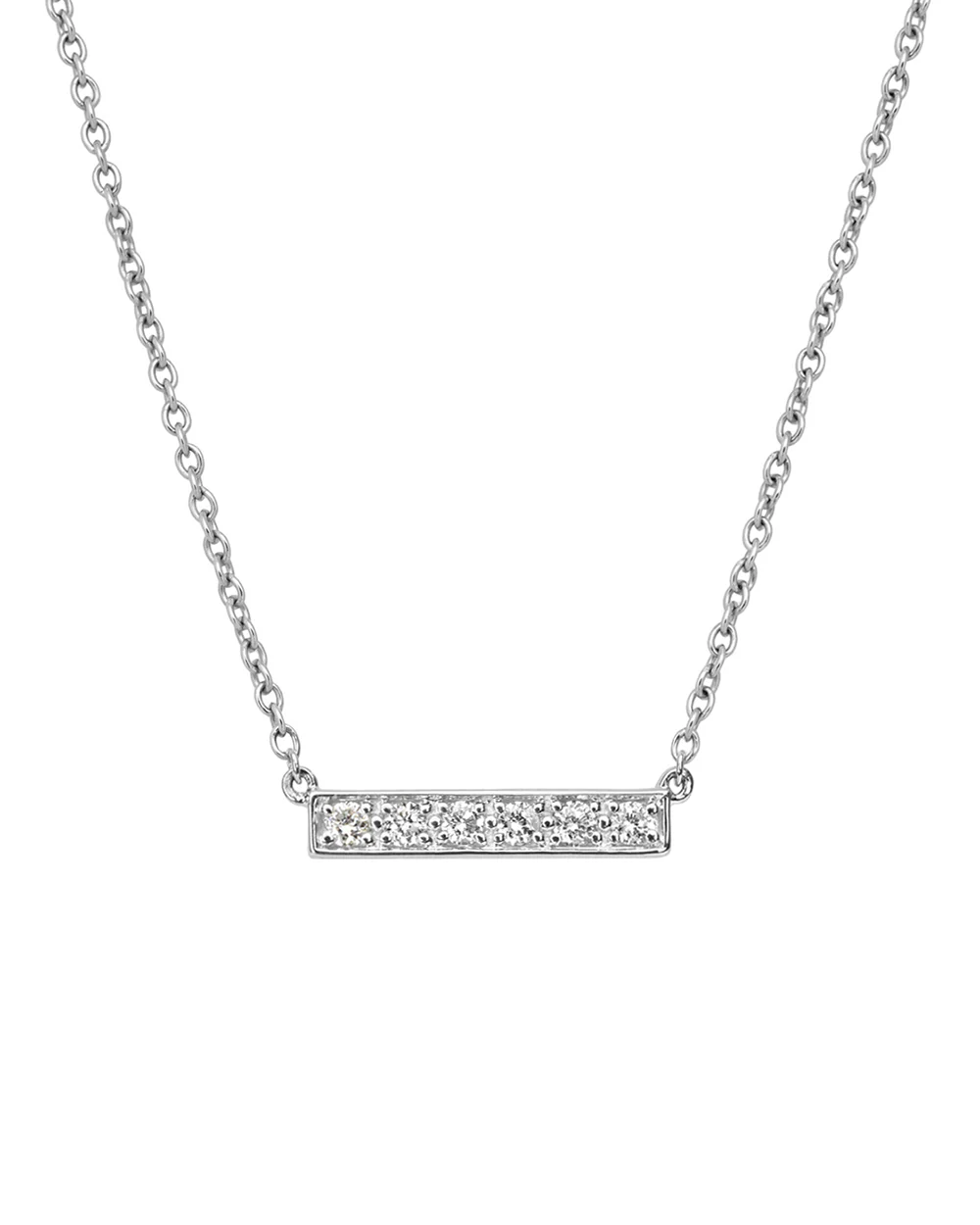 Blaze Diamond Bar Necklace - Image 3