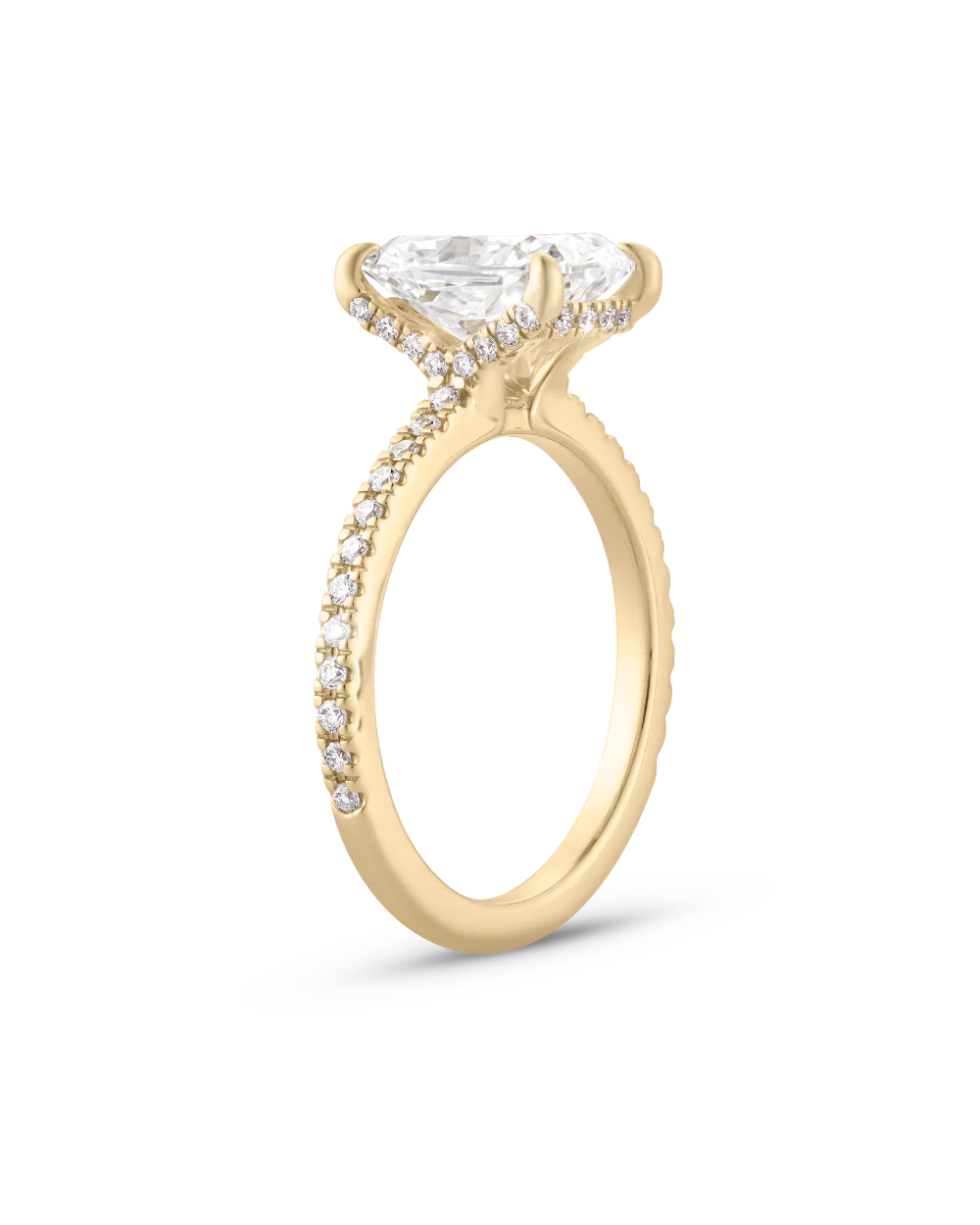 2.52ct Cushion Cut Engagement Ring with Diamond Band - Image 5