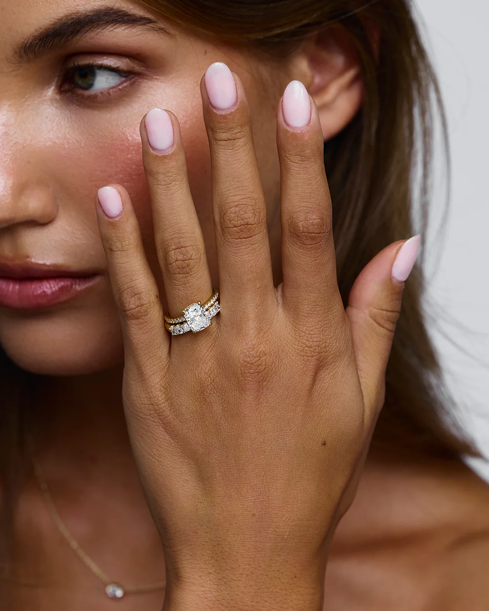 2.52ct Cushion Cut Engagement Ring with Diamond Band - Image 9