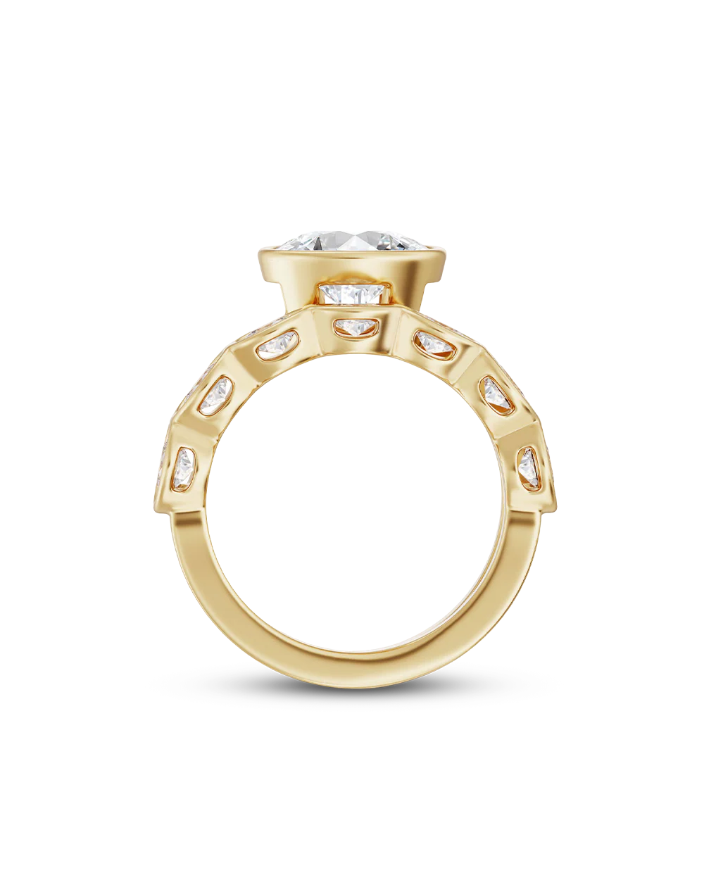 Clara 1.74ct East West Oval Diamond Ring - Image 10