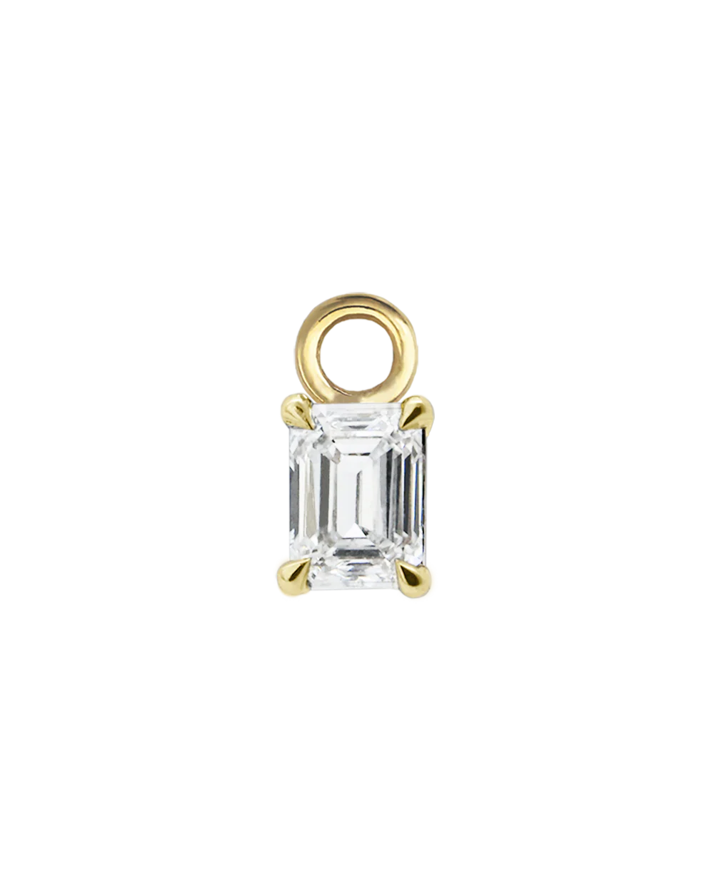 Emerald Diamond Charm