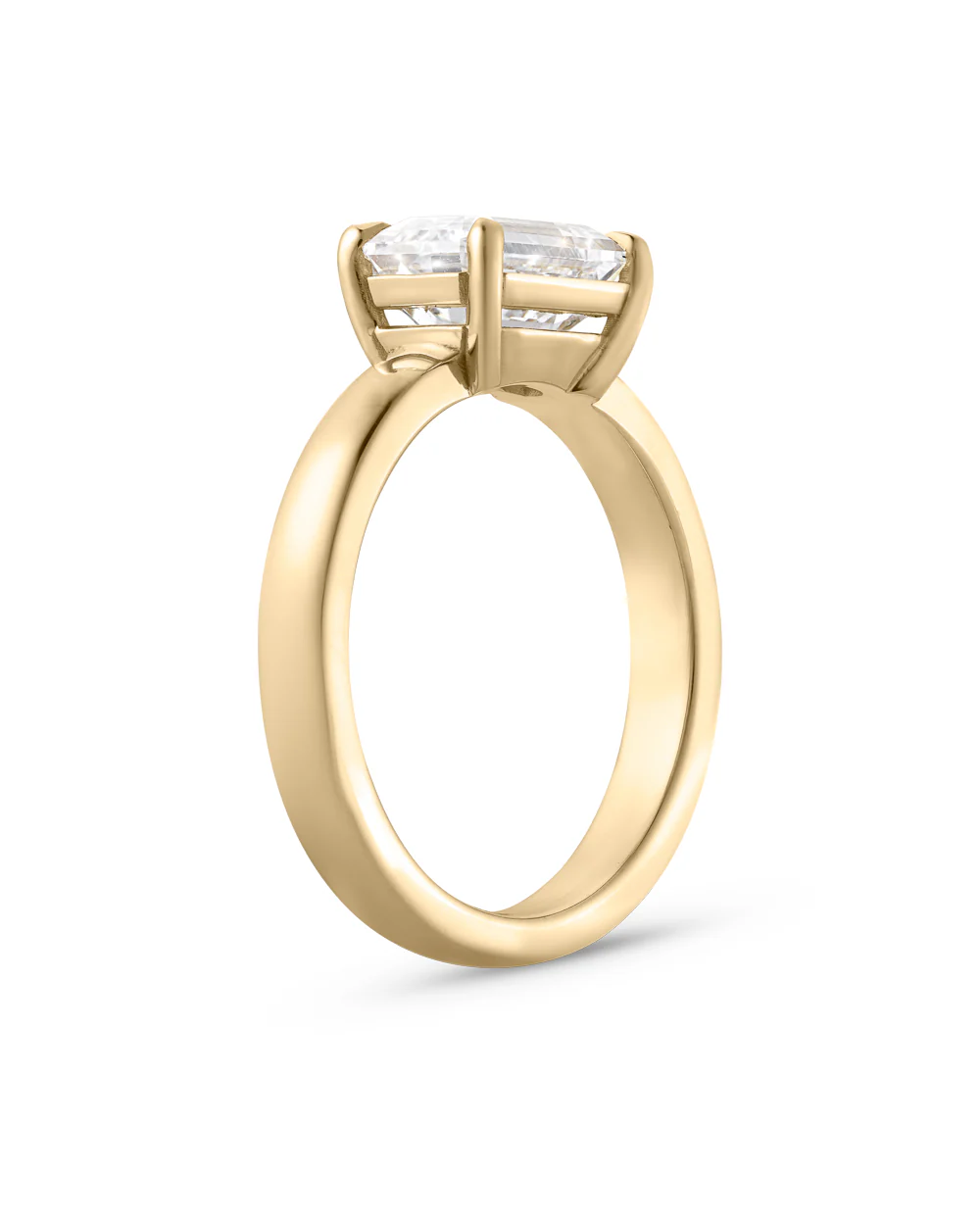Evelyn 2.01ct East West Emerald Diamond Engagement Ring - Image 7