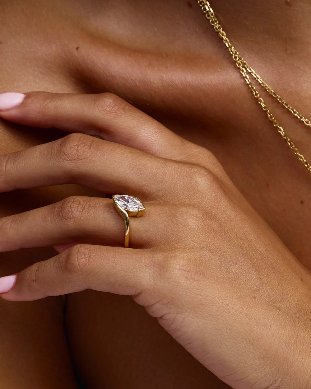 Florence 2.01ct Marquise Wrap Diamond Engagement Ring - Image 10