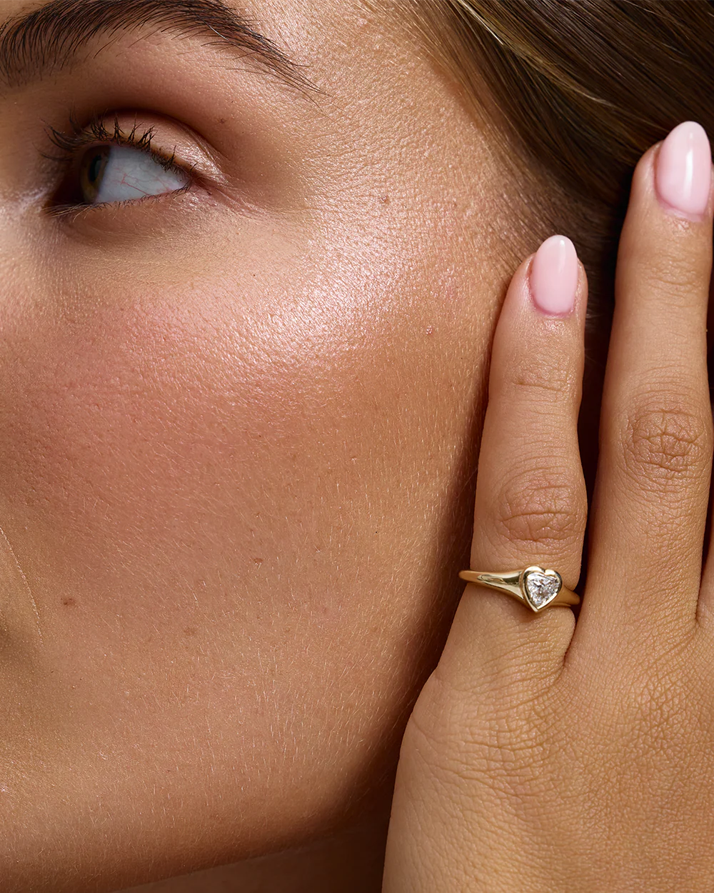 Heart Signet Pinky Ring - Image 2