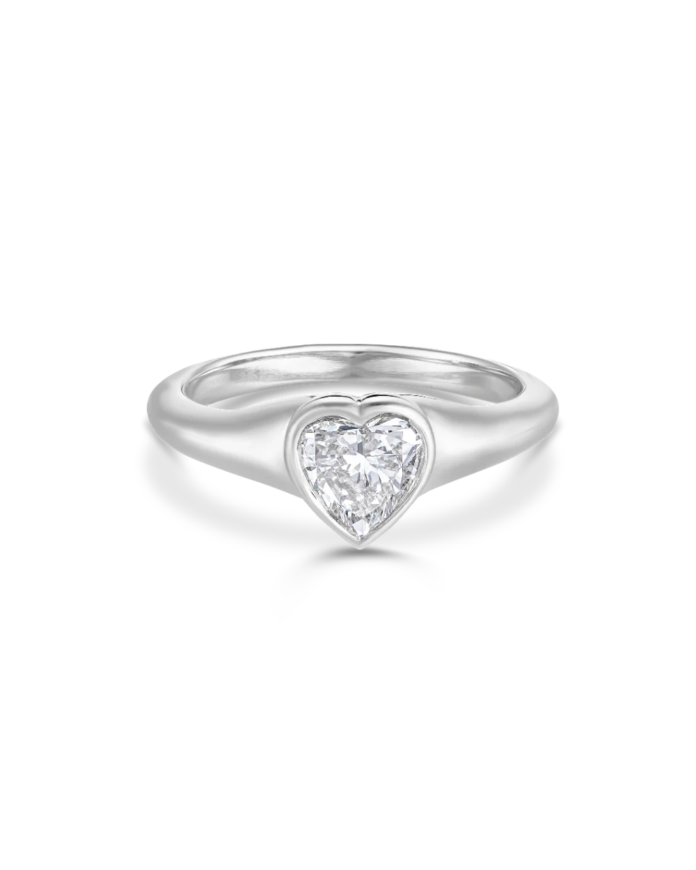Heart Signet Pinky Ring - Image 8