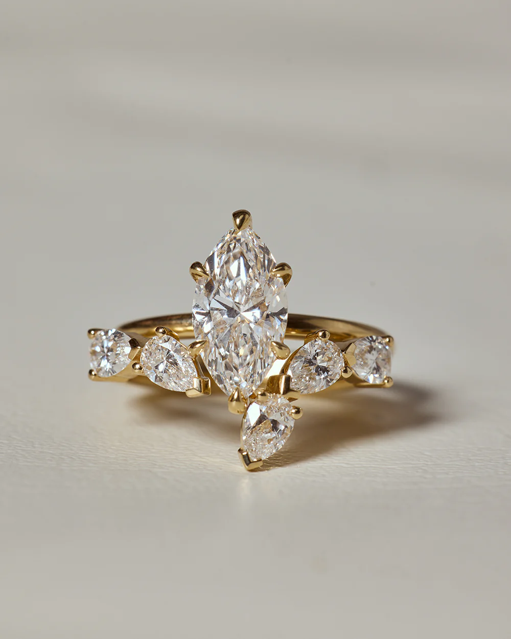 Monique 3.08ct Marquise Diamond Solitaire Engagement Ring - Image 9