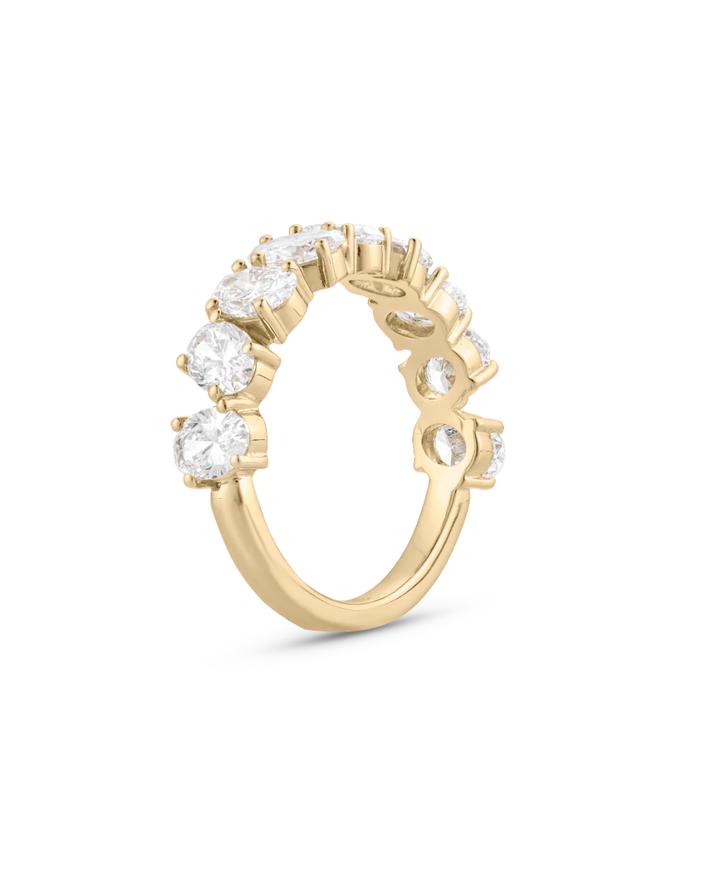 Odette Oval Diamond Band - Image 9