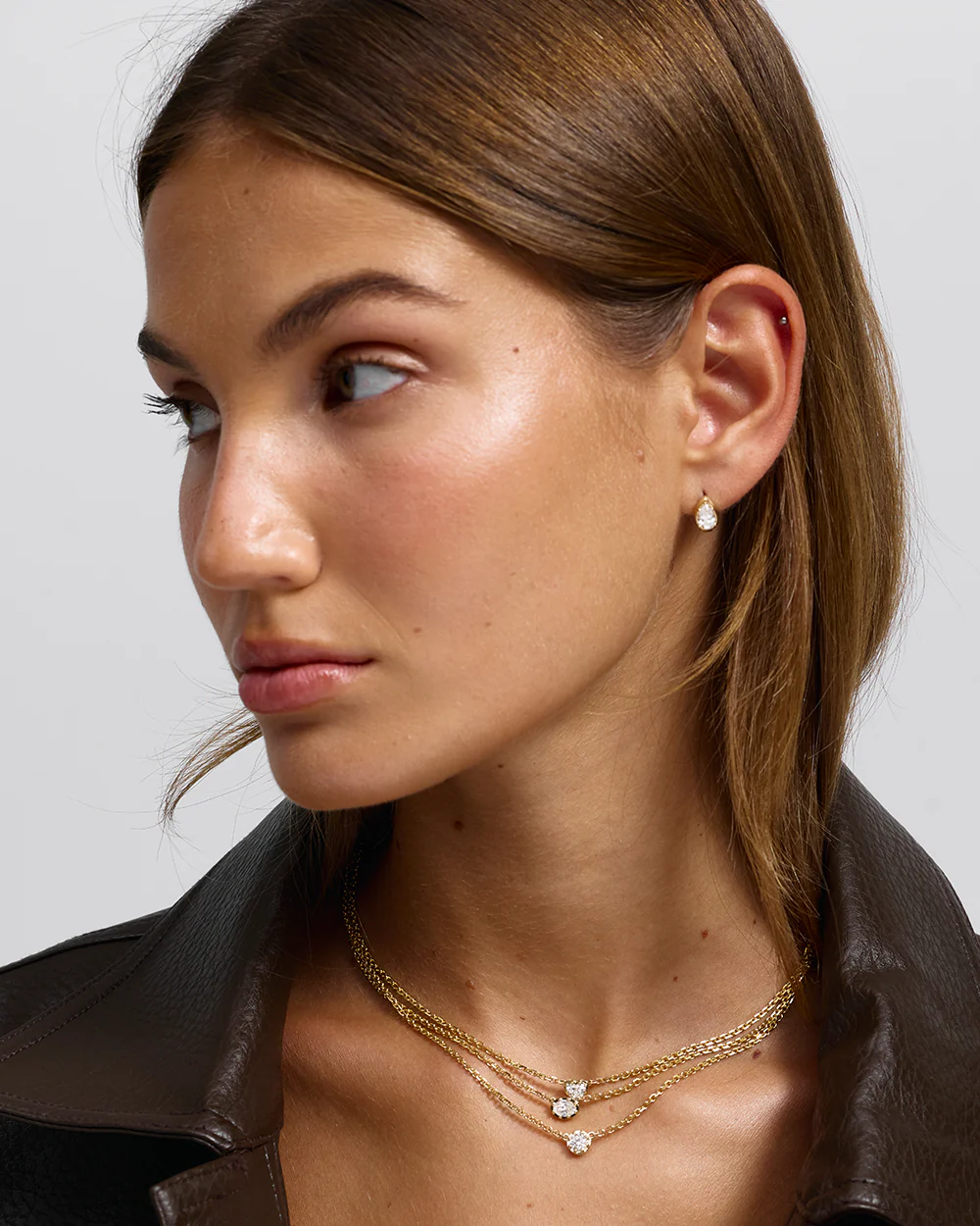Sloane Oval Diamond Necklace - Image 11