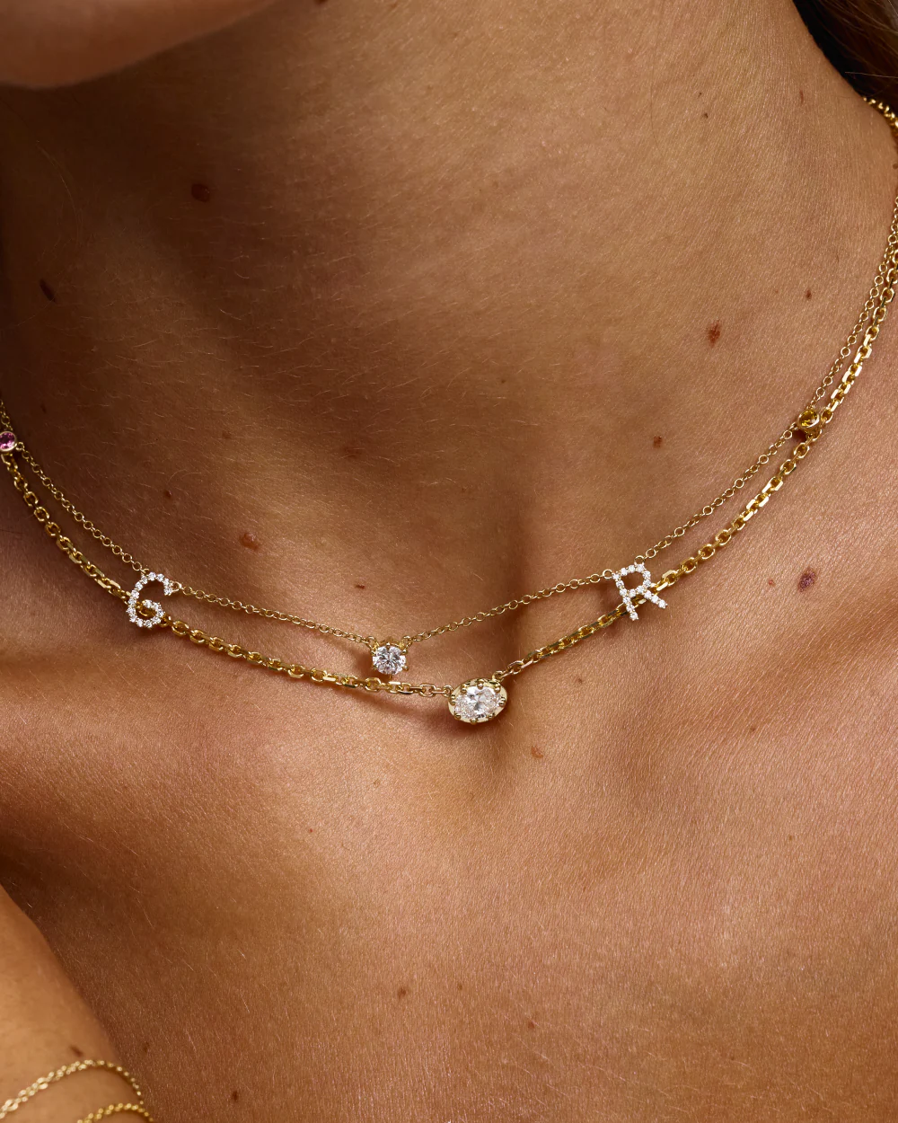 Sloane Oval Diamond Necklace - Image 4