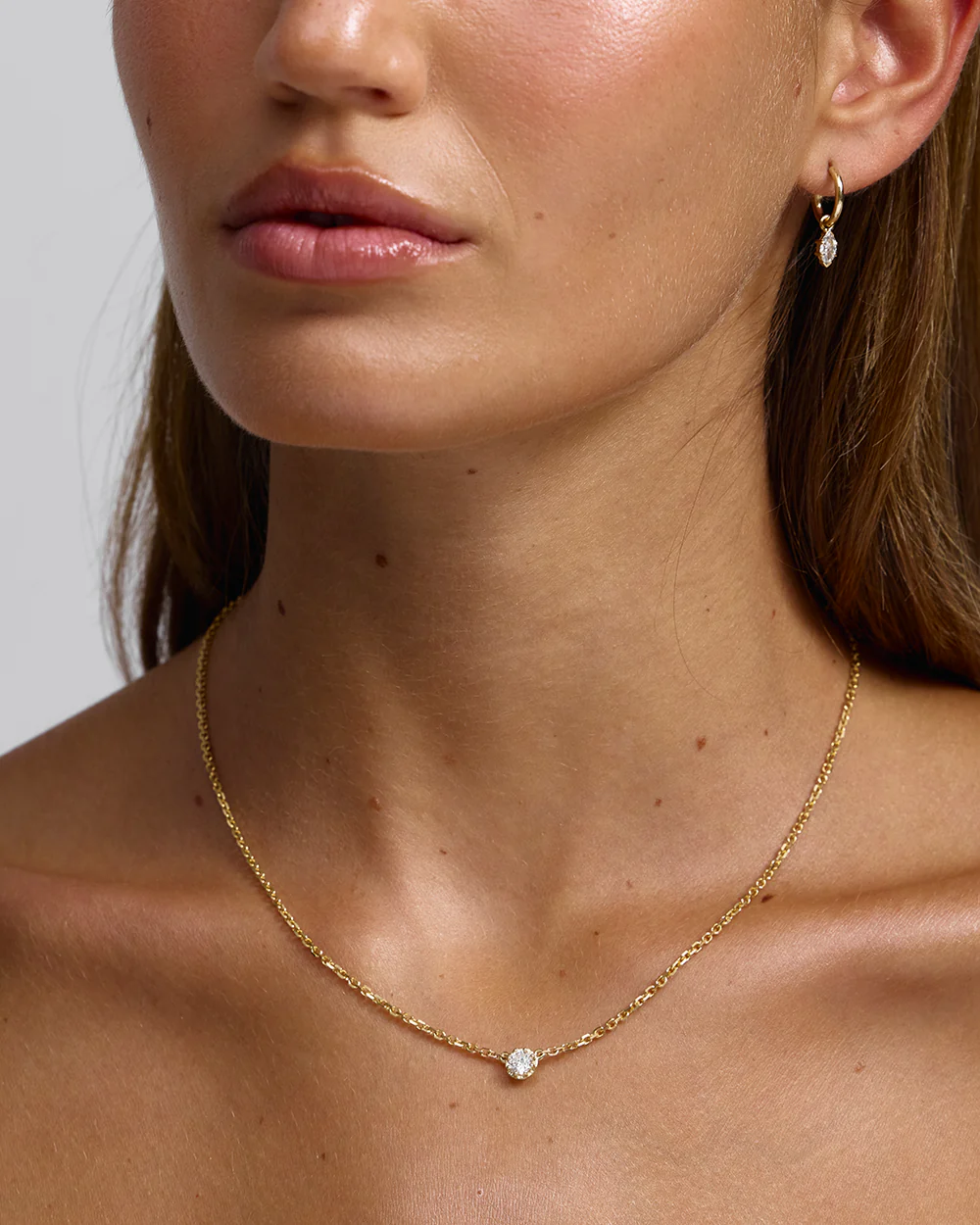 Sloane Round Diamond Necklace - Image 10