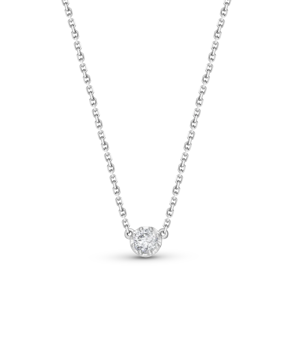 Sloane Round Diamond Necklace - Image 11