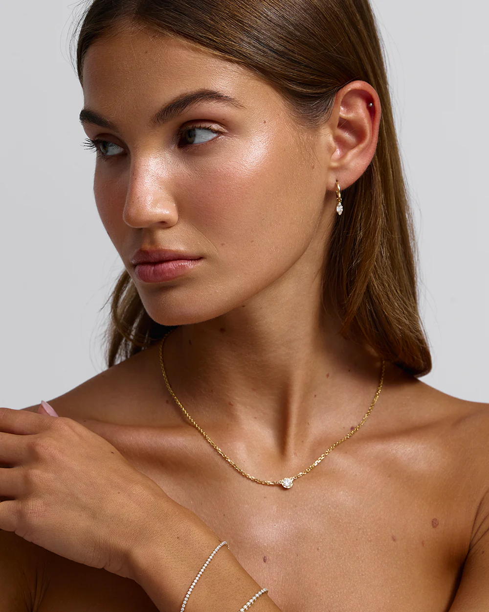 Sloane Round Diamond Necklace - Image 3