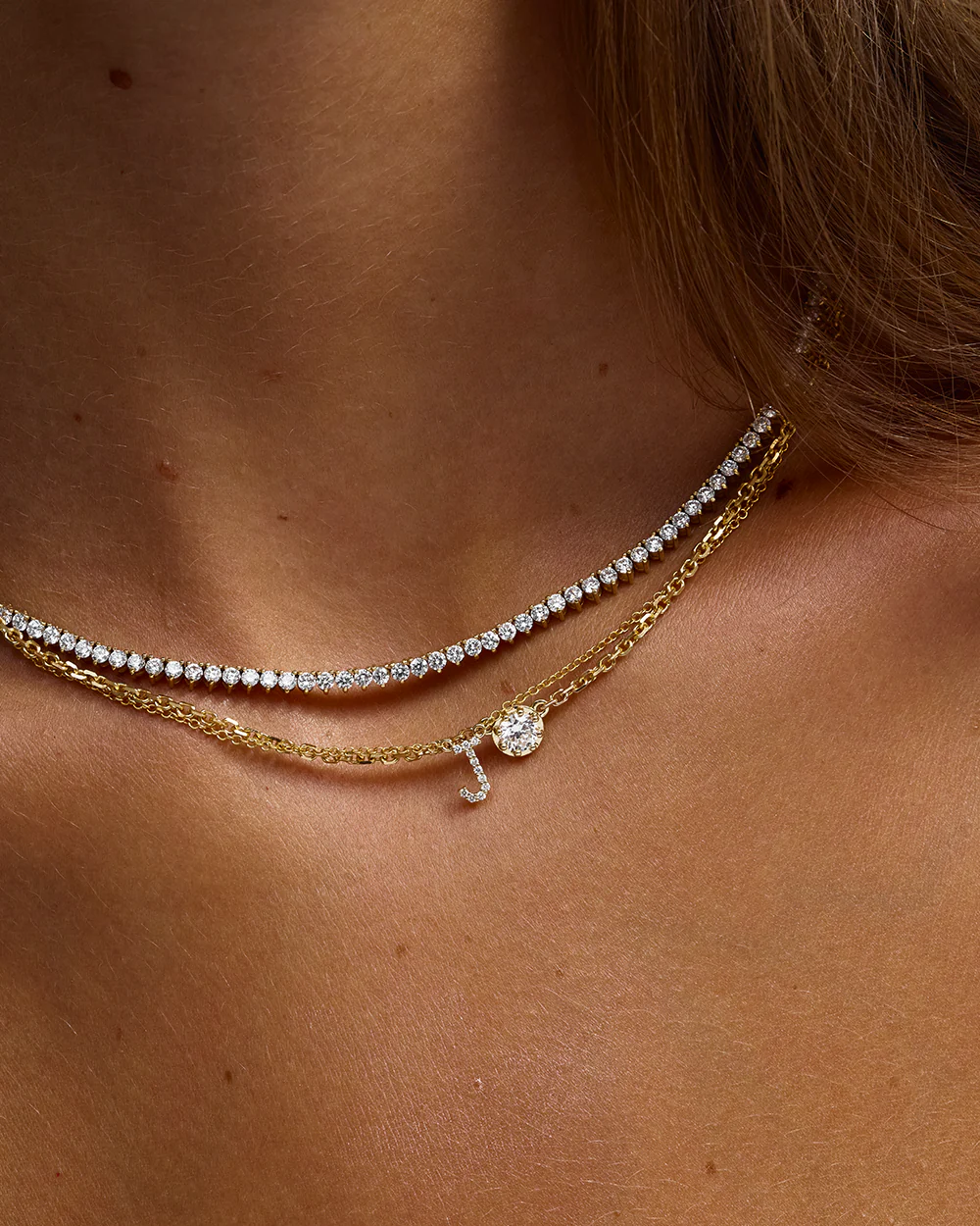 Sloane Round Diamond Necklace - Image 4