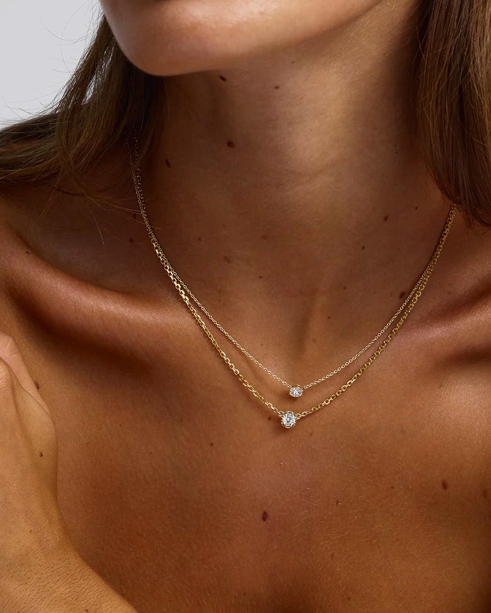Sloane Round Diamond Necklace - Image 9