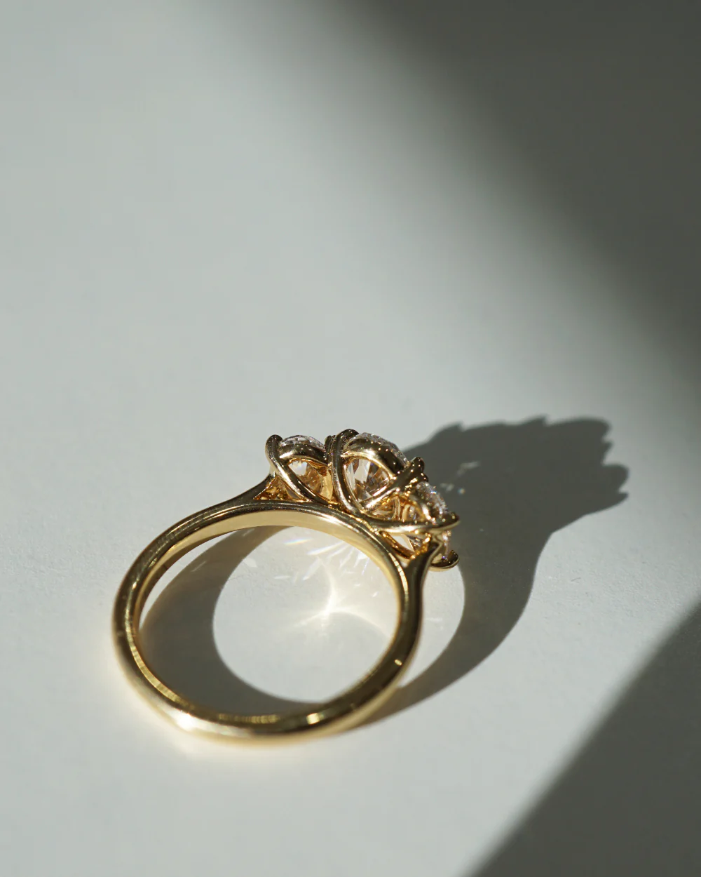 Stella 2.37ct Oval Diamond Trilogy Engagement Ring - Image 7